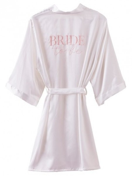 White Bride To Be JGA bathrobe