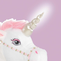 Anteprima: Costume da cavaliere unicorno per bambina con suono