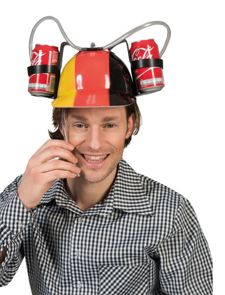 Helmet with can holder Germany style