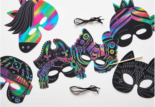 6 FSC scratch paper masks