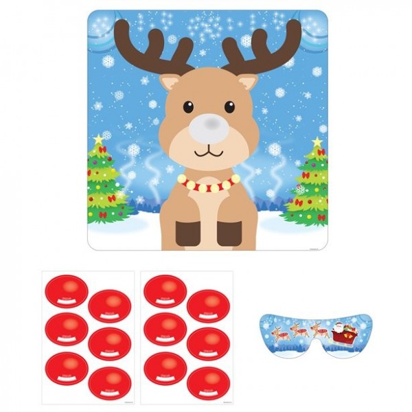 Steek je neus in het Rudolph-feestspel