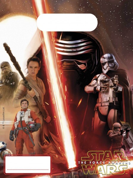 6 bolsas de regalo de Star Wars The Force