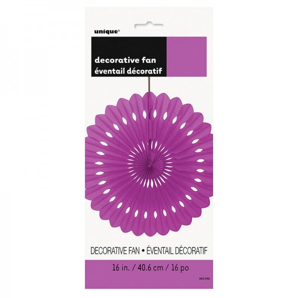 Decorative fan flower lilac 40cm 2