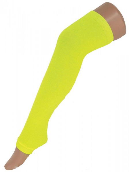 Neonowy żółty lat 80. za kolano