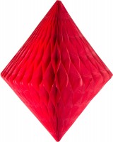 Honeycomb diamond in red 30cm