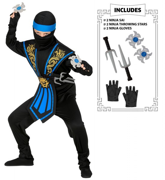 Ninja Fukita kostym för barn
