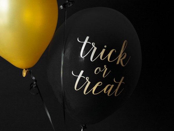 6 Be Scary Trick or Treat balloons 30cm 3