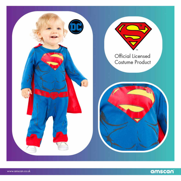 Disfraz infantil de Superman bebé