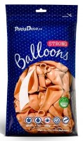 Preview: 50 Partystar metallic balloons apricot 30cm