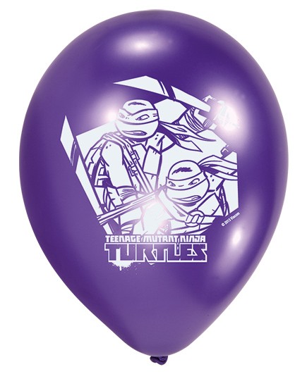 6er Set Ninja Turtles Luftballons 23 cm 2