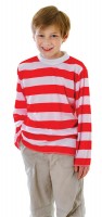 Preview: Red and white striped children's shirt