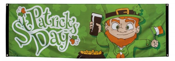 Glad St Patrick's Day Banner 2,2m