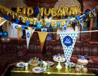 Aperçu: 8 gobelets en papier Happy Eid 210ml