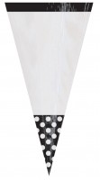 10 candy buffet cone bags black