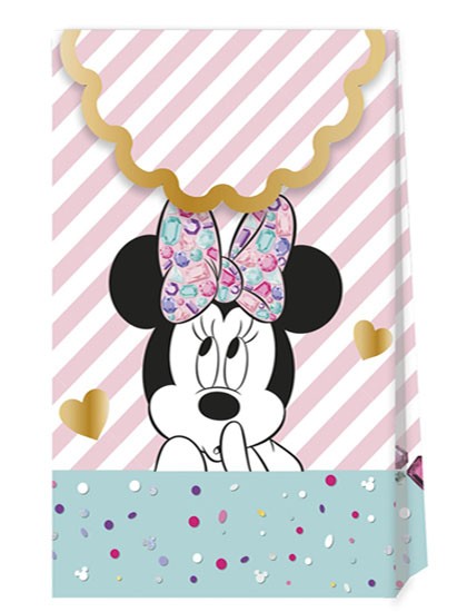 6 juveler Minnie Mouse gaveposer