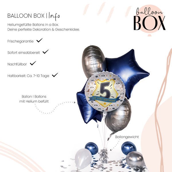 Heliumballon in der Box Police Academy - Fünf 2