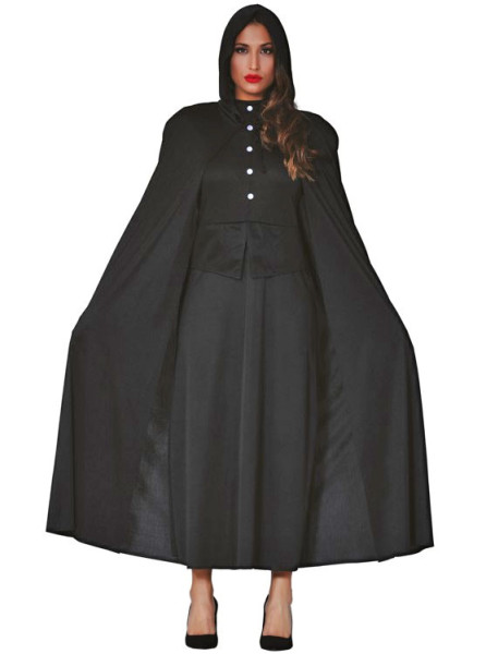 Gotisk kappe med hætte Anastasia 1,35m