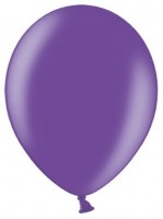 Vorschau: 50 Partystar metallic Ballons lila 30cm