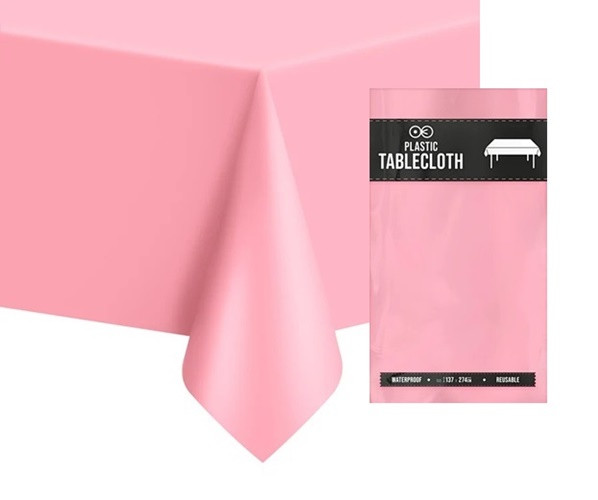 Foil tablecloth Mila light pink 1.37 x 2.47m