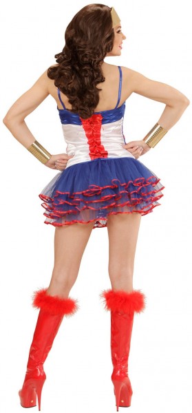 Karen superwoman corset avec tutu au look USA 3
