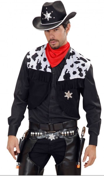 Double holster cowboy noir