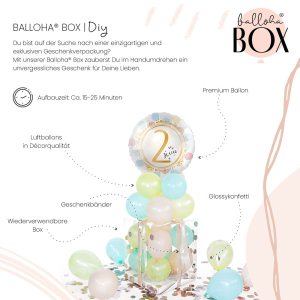 Balloha Geschenkbox DIY Rainbow Dots Zwei XL 3