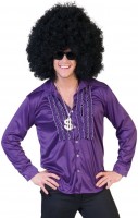 Preview: Disco ruffled shirt in purple