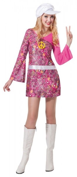 Hippes Lulu Peace And Love Costume in rosa