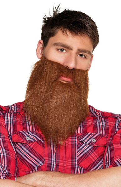 Brown lumberjack beard