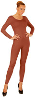 Long-sleeved bodysuit for women, brown