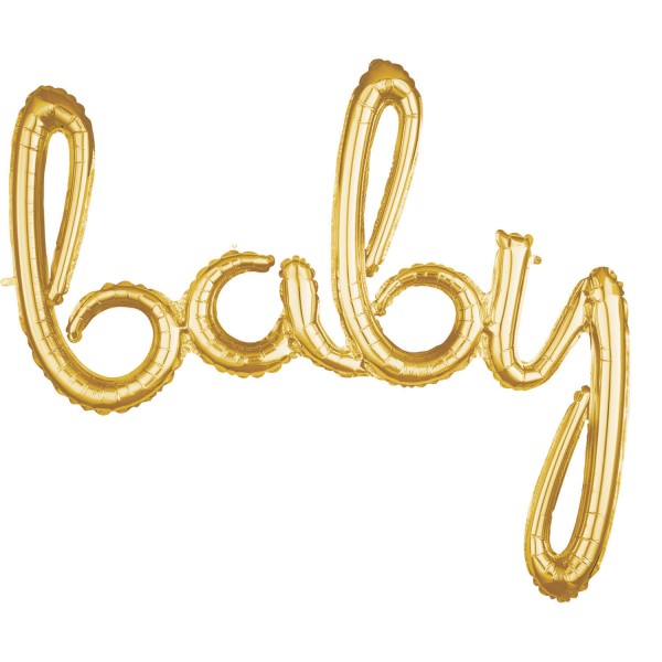 Napis baby w kolorze złotym 99cm