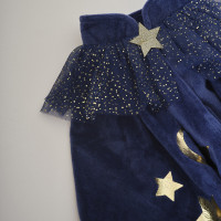 Preview: Star magic cape for girls blue deluxe