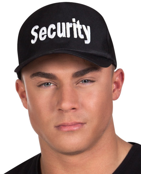 Security baseball cap black