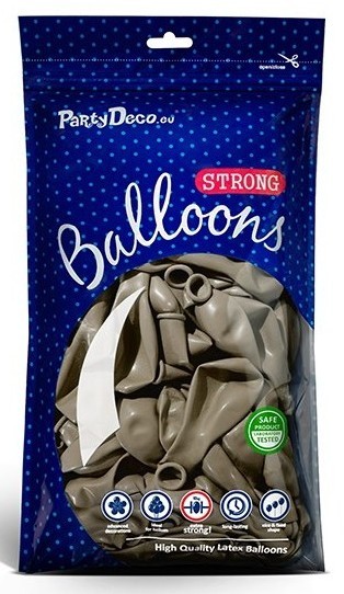 20 Partystar metallic Ballons karamell 27cm 2