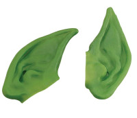 Fantazyjne uszy elfa w kolorze naturalnym lub zielonym