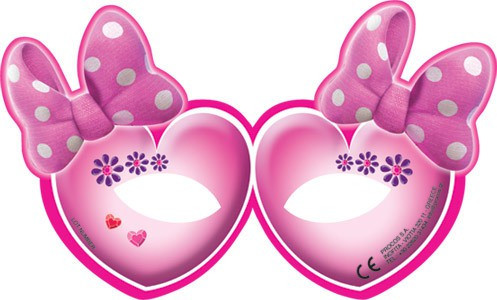 6 Minnie Mouse jewel world masks