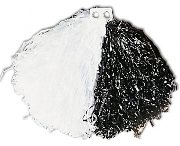 Black and white pompom
