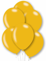 10 złotych perłowych balonów lateksowych 27,5 cm