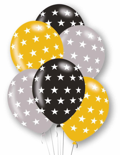 6 Starshine bright Ballons 27,5cm