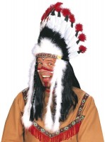 Indianer Häuptling Feder Kopfschmuck