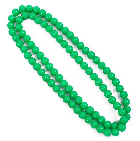 Collier perles néon vert