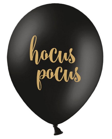 6 heksehusballoner Hocus Pocus 30cm