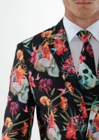 Preview: Flower skull men's suit