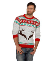 Widok: Świąteczny sweter z jeleniem