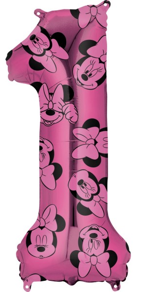 Minnie Mouse number 1 balloon 66cm