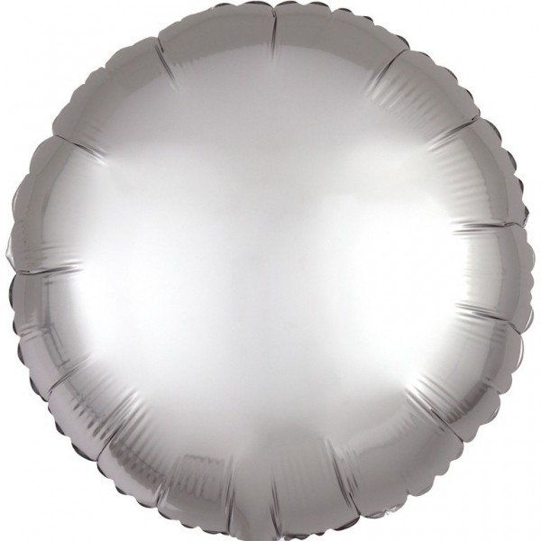 Shiny silver Folienballon 43cm