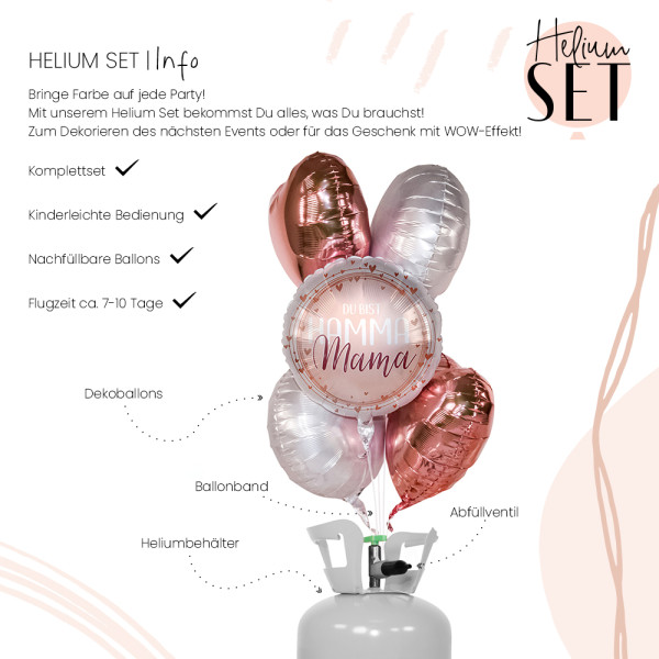 Hamma Mama Ballonbouquet-Set mit Heliumbehälter 3