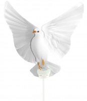 Wedding foil balloon dove of peace