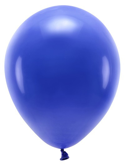 10 Eco Pastell Ballons royalblau 26cm
