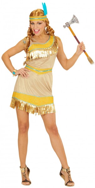 Costume indien Goldina avec serre-tête 2